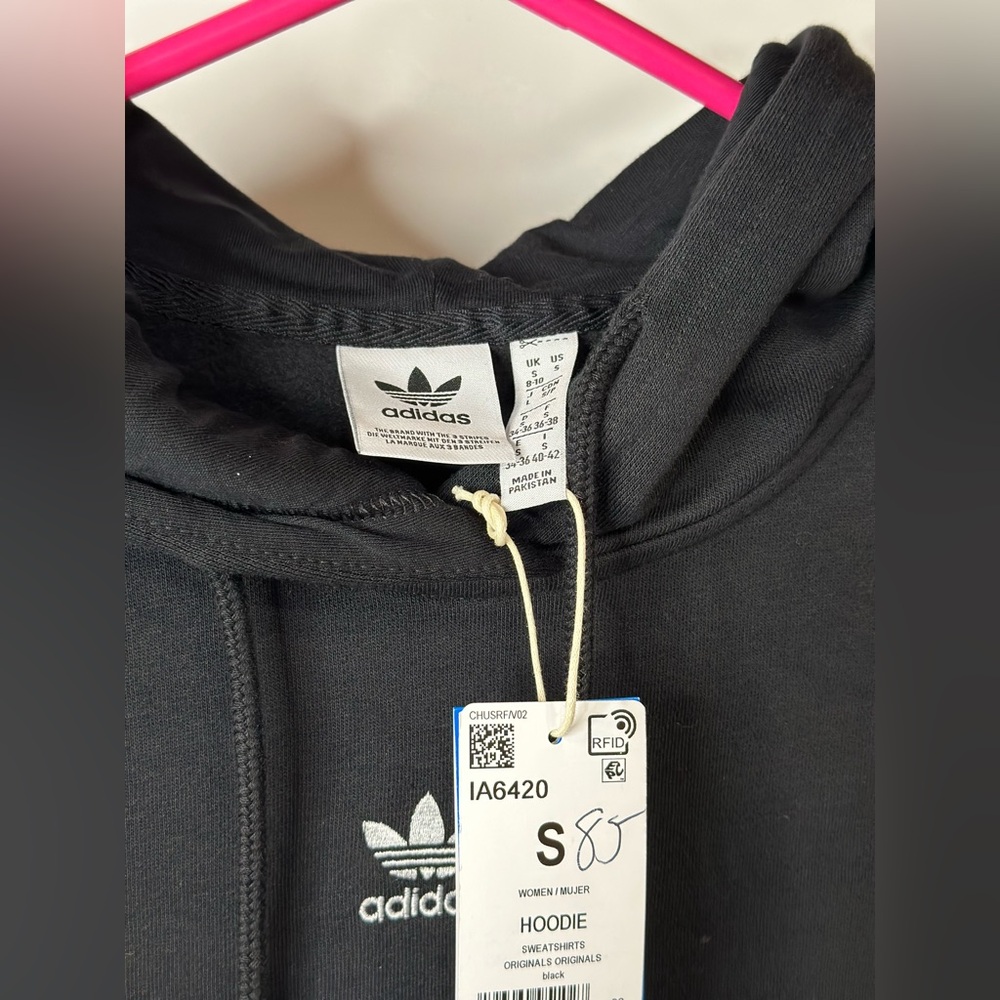 Black Adicolor Essentials Fleece Hoodie